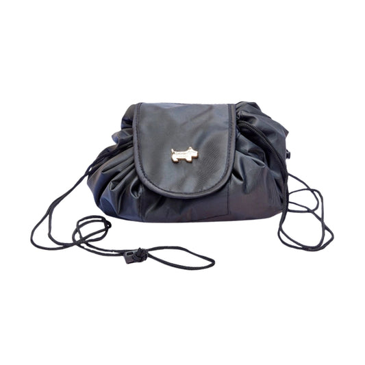 Midnight Black The Scotty Drawstring Makeup Bag