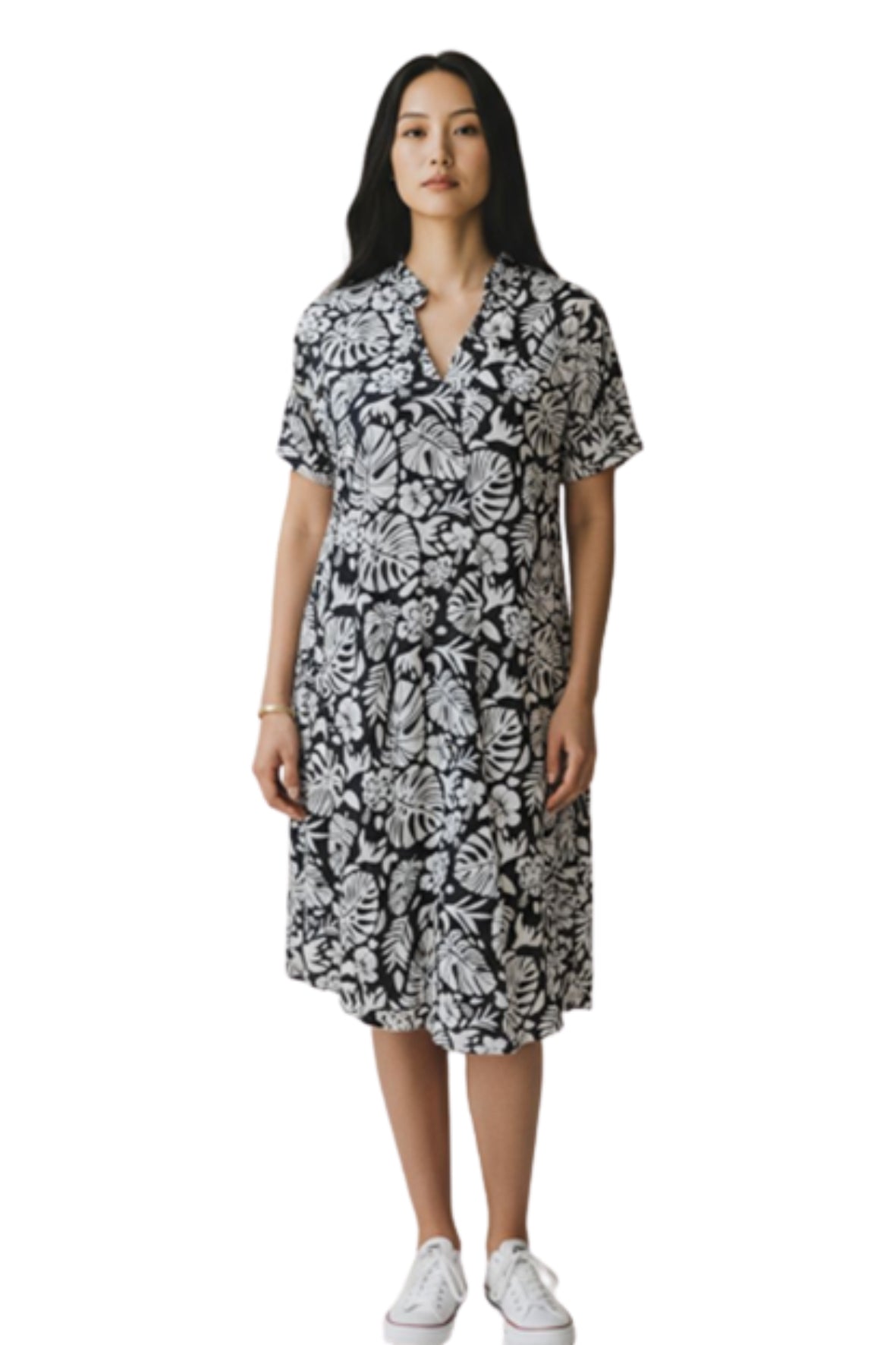 T Shirt Dress  with flowers