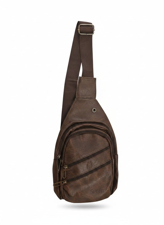 Men’s Brown Sling Bag