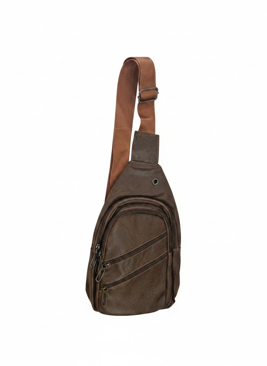 Men’s Brown Sling Bag