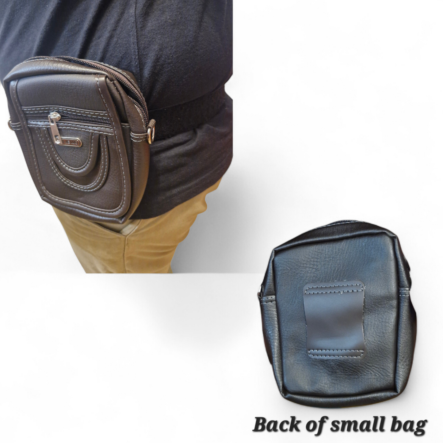 Multi-Size Mens wear Crossbody Bag – Brown