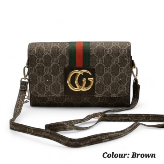 Stylish Monogram Crossbody Clutch Bag