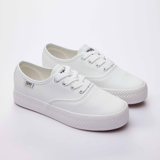 White Tomy Sneaker