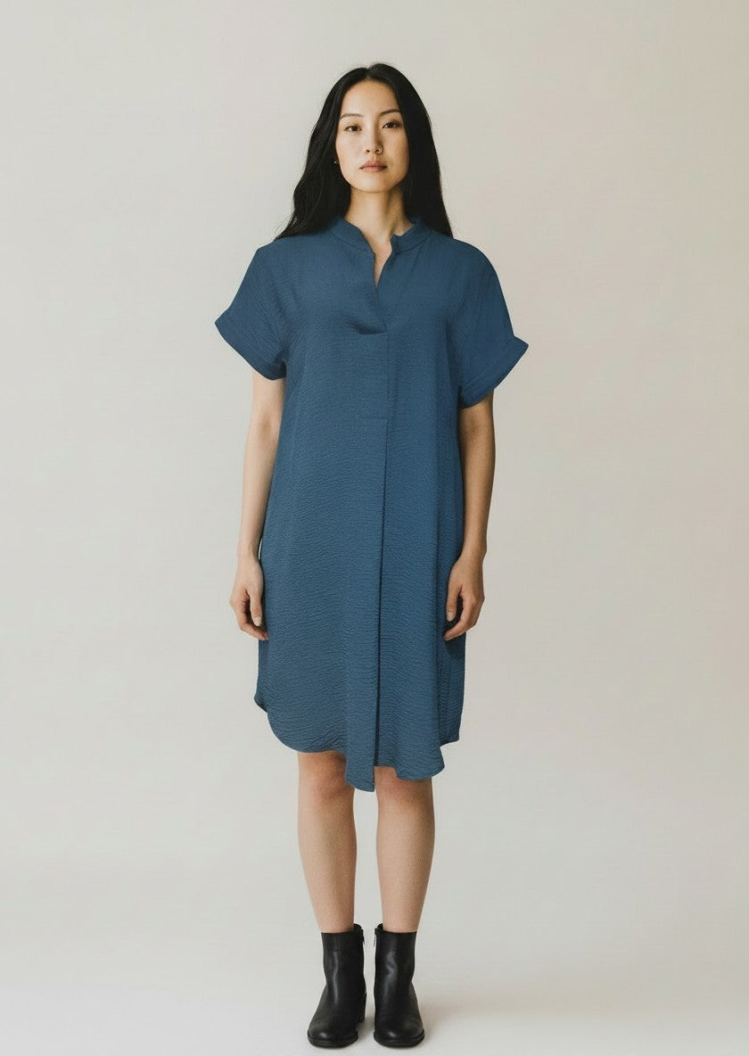 Effortless Style Shirt Dress – Teal