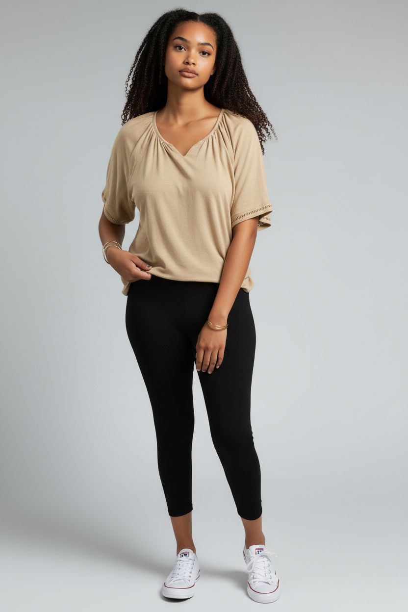 Grey Stretch High Rise Leggings