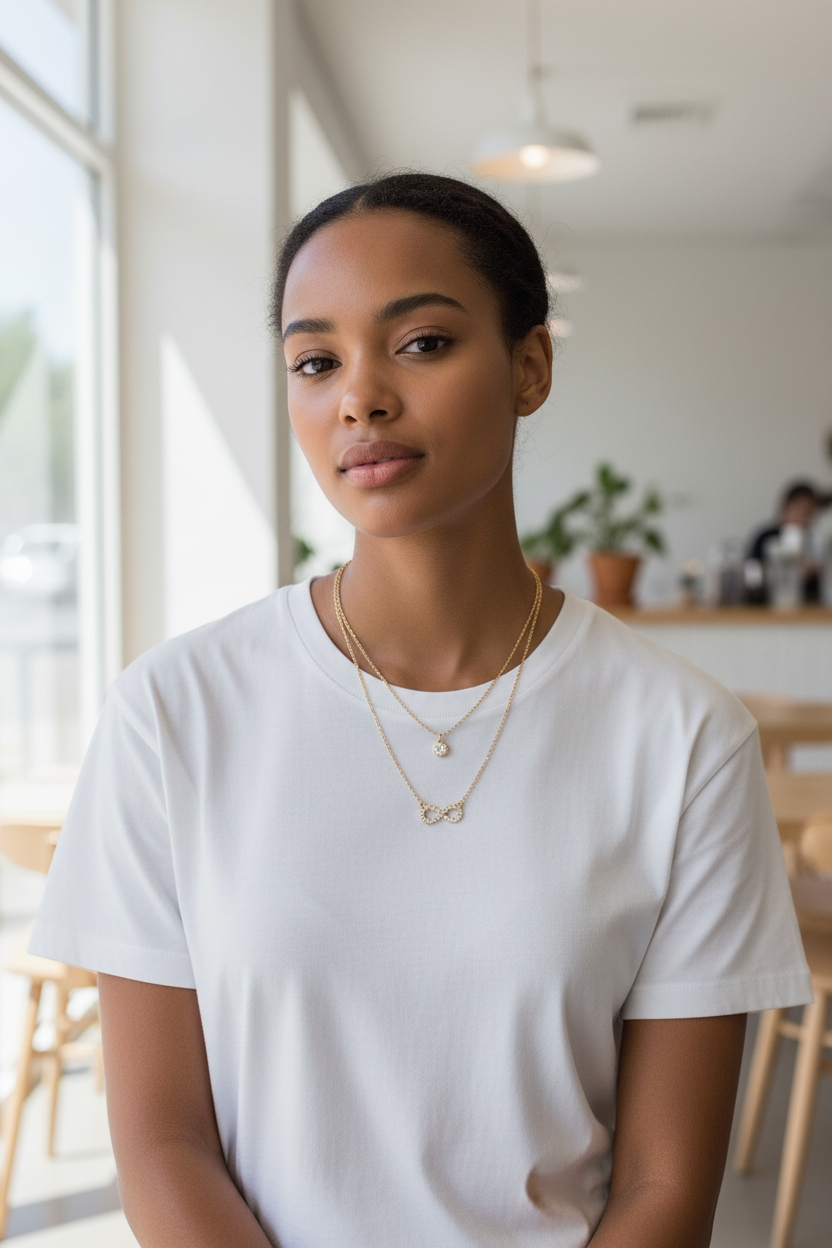 Two in one infinity necklace