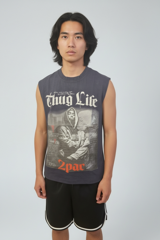 Mens Wear - Graphic Sleeveless Muscle Tee