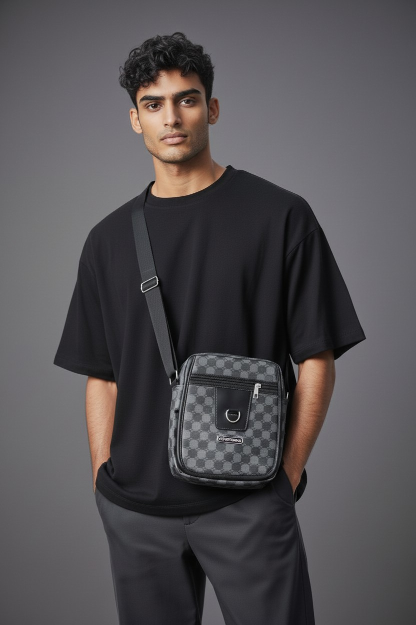 Men Wear - Crossbody Sling Bags – Classic Check Design