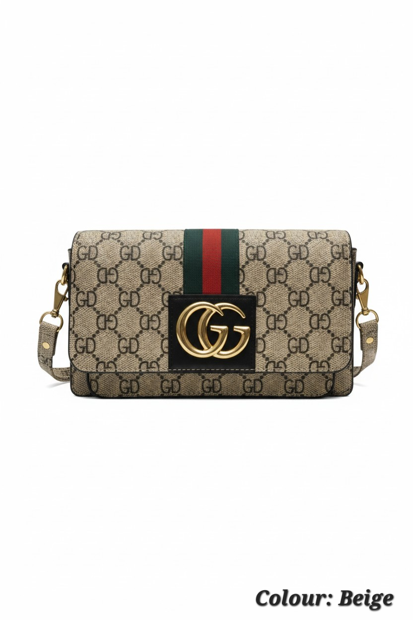Stylish Monogram Crossbody Clutch Bag