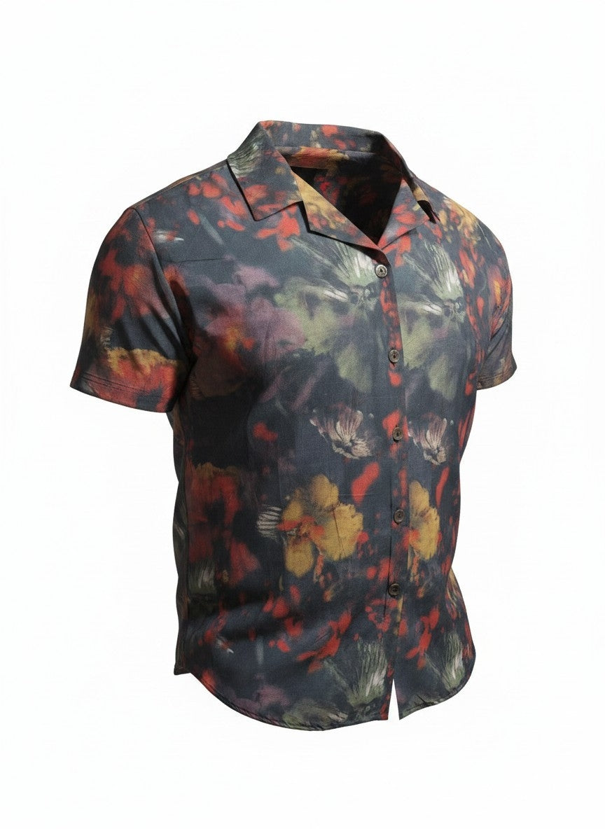 Men Wear- Floral Short Sleeve Shirt