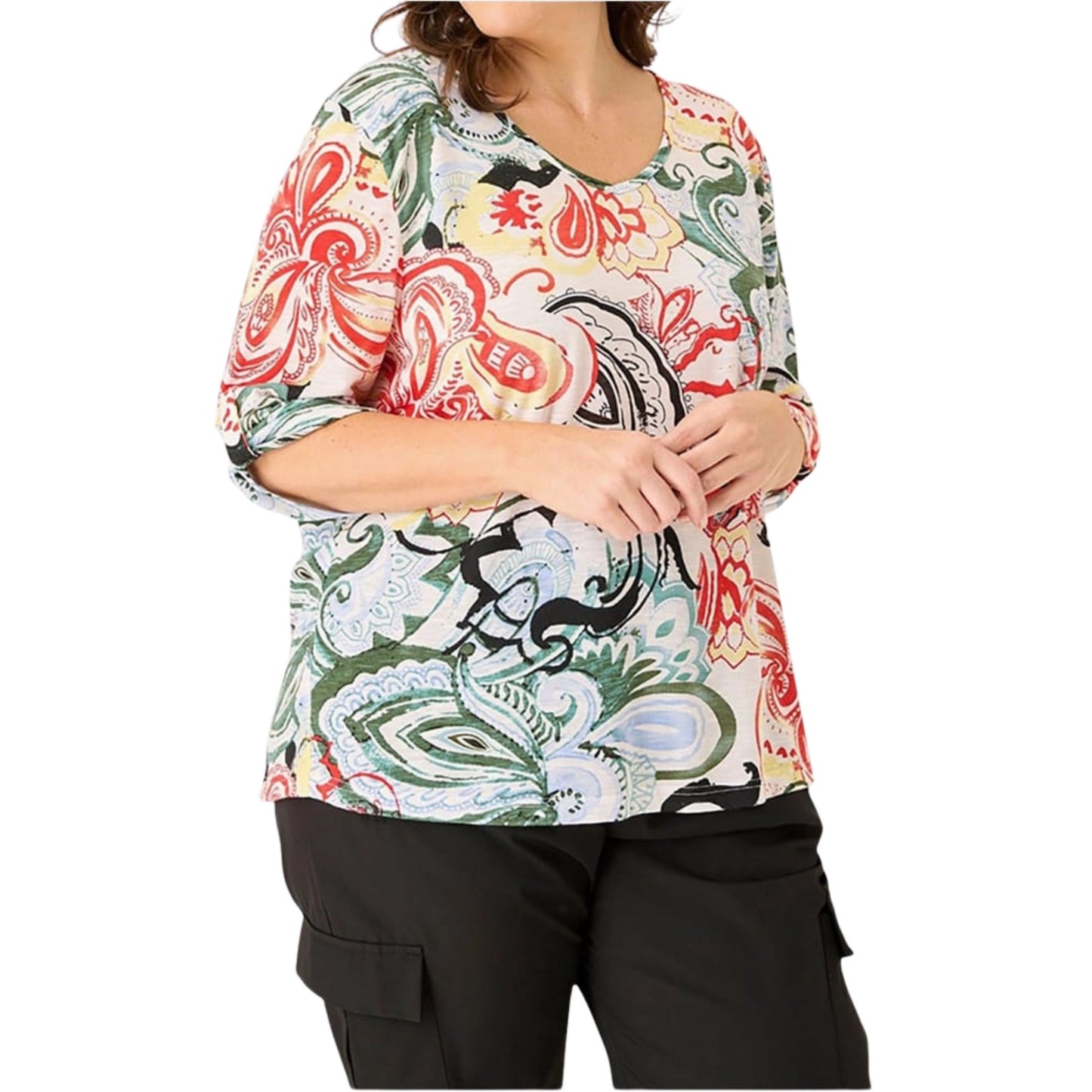 Multi Round Neck Top