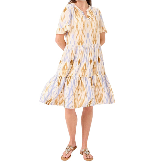 Blue & Multi Printed Casual Dress