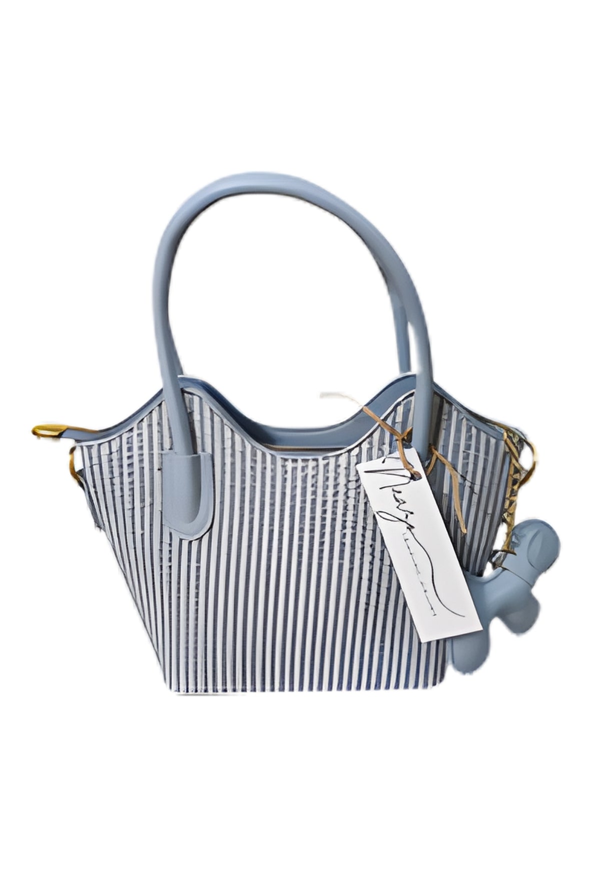 Hand Bag With Dog Keychain