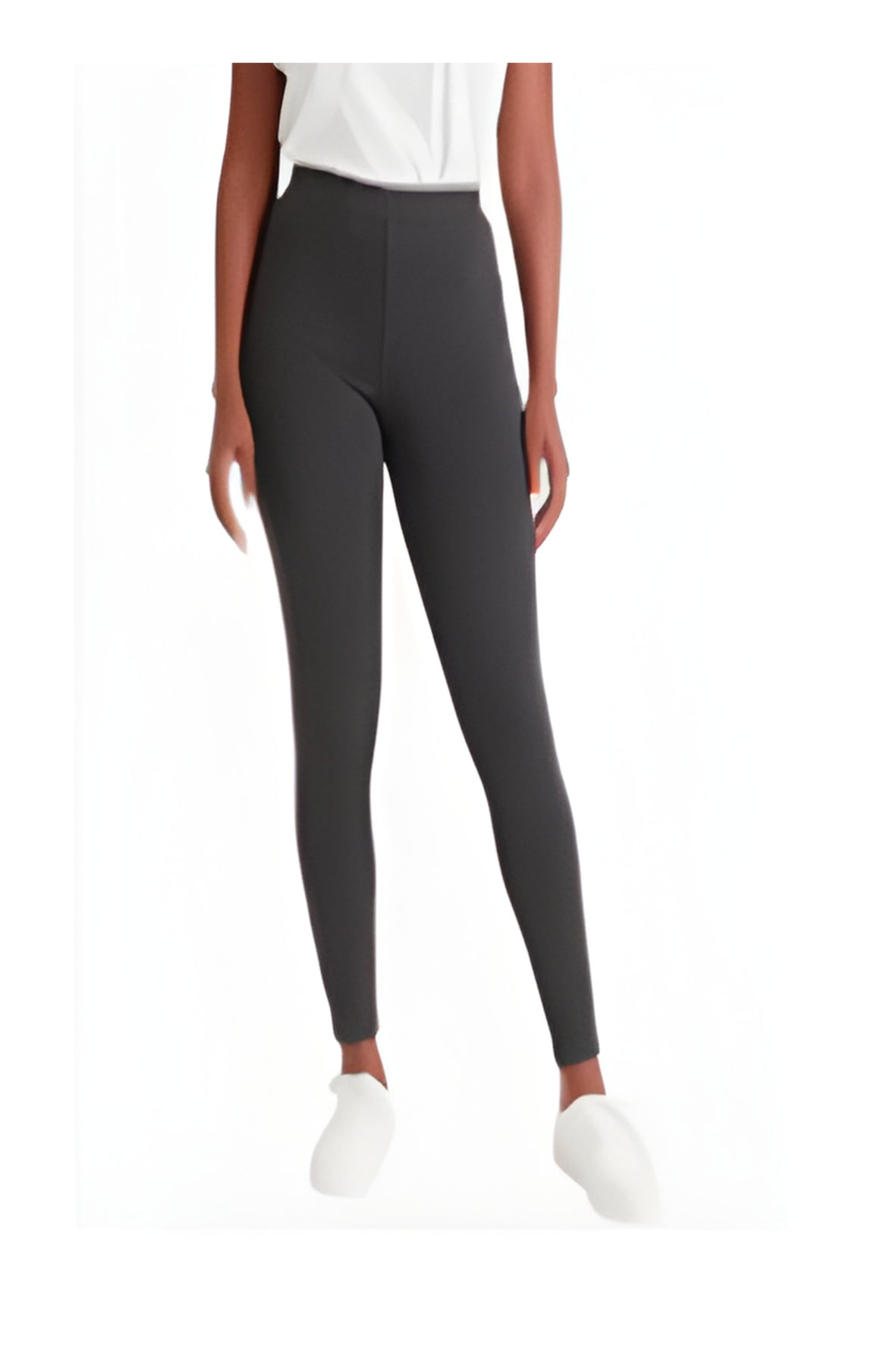 Grey Stretch High Rise Leggings