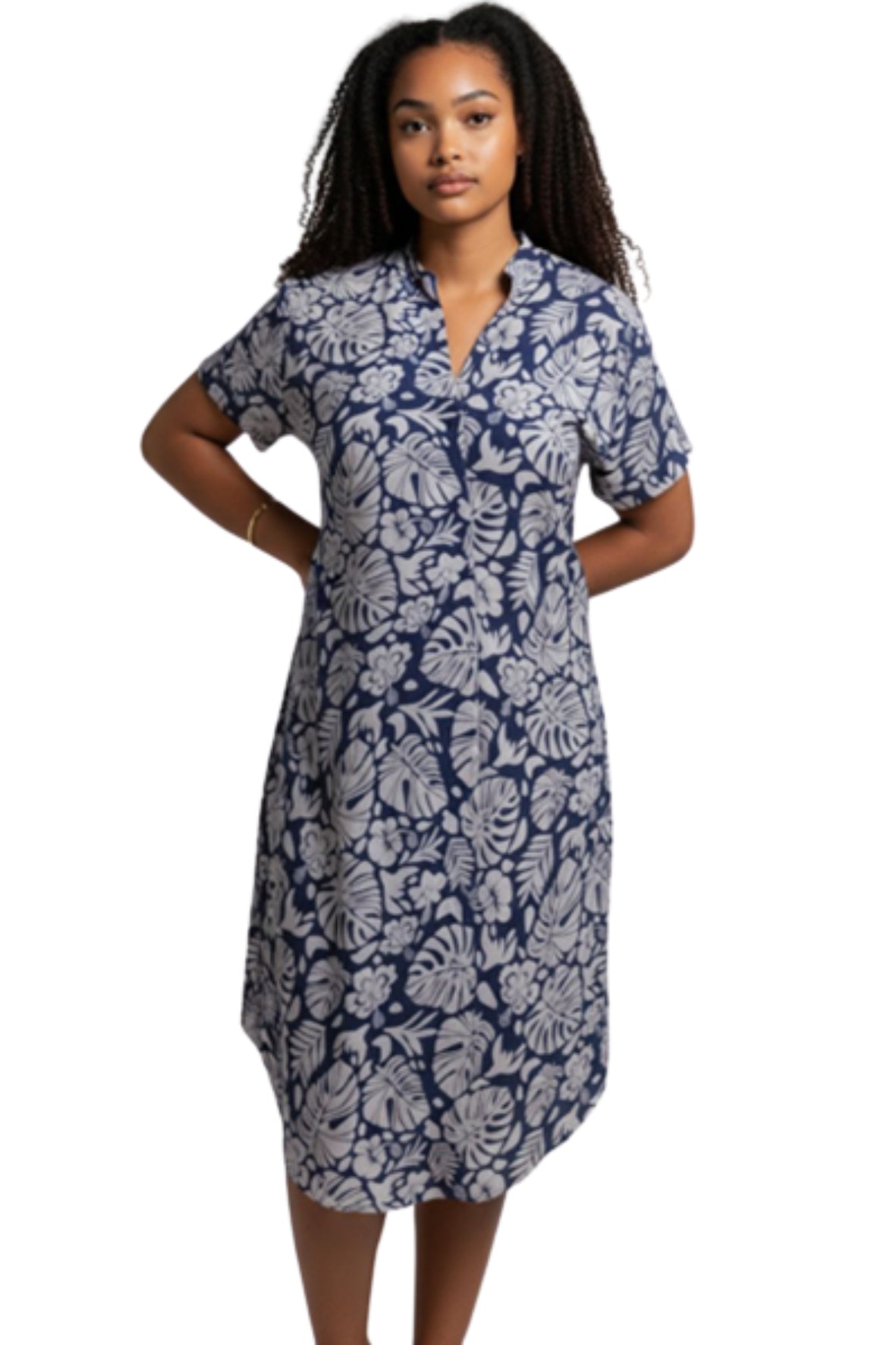 T Shirt Dress  with flowers