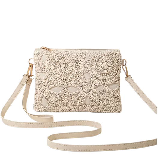 Embroidered crossbody bag